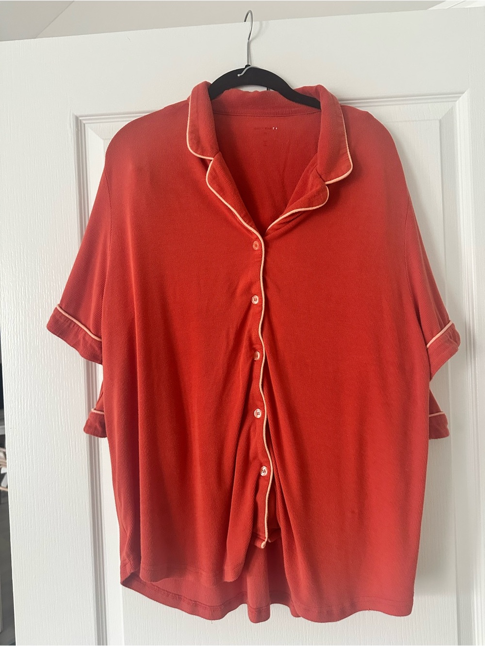 Cozy Earth XL Sunset Rib Knit Pajama Set